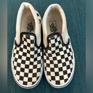 Vans Kids Checkerboard Classic Slip-On Shoes